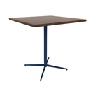 Vaux 42" Rounded Square Bar Table HPL Top with Square Edge Glides 42"H