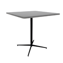 Vaux 42" Rounded Square Bar Table HPL Top with Square Edge Glides 42"H
