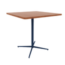 Vaux 42" Rounded Square Bar Table HPL Top with Square Edge Glides 42"H