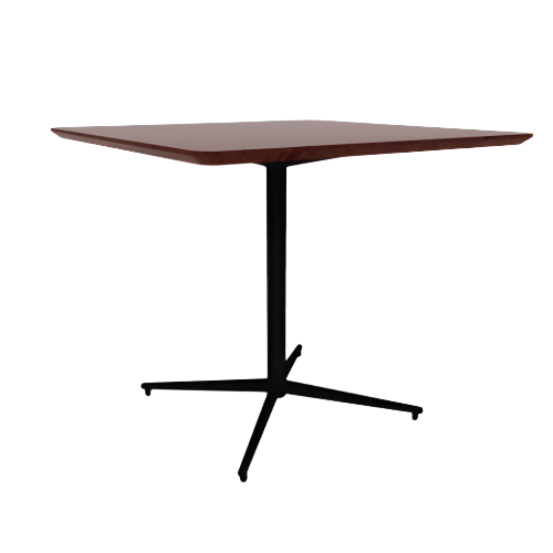 Vaux 42" Rounded Square Conference Table HPL Top with Knife Edge Glides 36"H