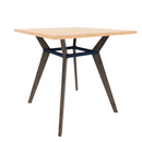 Rang 42" x 42" Square Bar Table Solid Wood Legs Steel Apron HPL Top with Square Edge