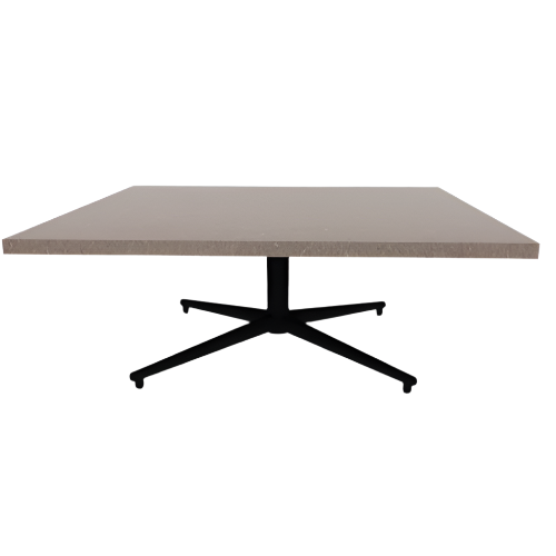 Vaux 42" Square Occassional Table HPL Top with Square Edge Glides 16"H