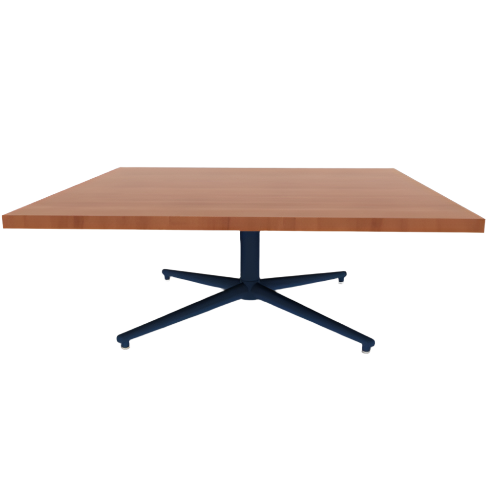 Vaux 42" Square Occassional Table HPL Top with Square Edge Glides 16"H