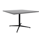 Vaux 42" Square Cafe Table HPL Top with Square Edge Casters 30"H