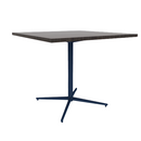 Vaux 42" Square Conference Table HPL Top with Square Edge Glides 36"H