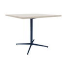Vaux 42" Square Conference Table HPL Top with Square Edge Glides 36"H