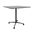 Vaux 42" Square Bar Table HPL Top with Square Edge Casters 42"H