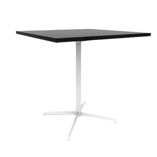 Vaux 42" Square Bar Table HPL Top with Square Edge Glides 42"H