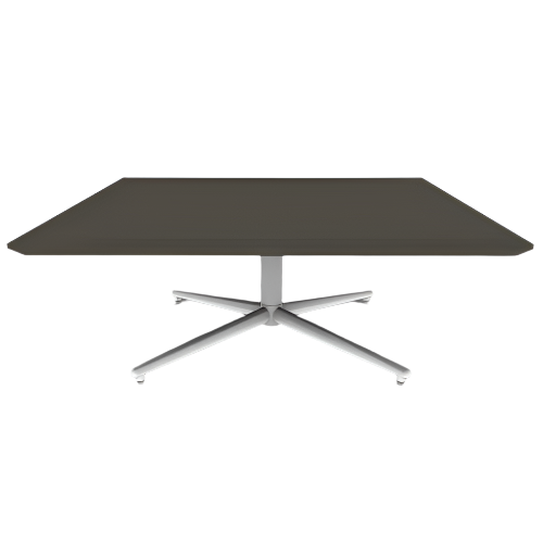 Vaux 42" Square Occassional Table HPL Top with Knife Edge Glides 16"H