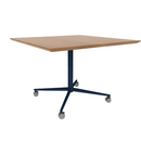 Vaux 42" Square Cafe Table HPL Top with Knife Edge Casters 30"H