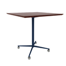 Vaux 42" Square Bar Table HPL Top with Knife Edge Casters 42"H
