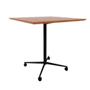 Vaux 42" Square Bar Table HPL Top with Knife Edge Casters 42"H