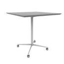 Vaux 42" Square Bar Table HPL Top with Knife Edge Casters 42"H