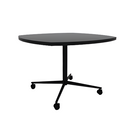Vaux 42" Squircle Cafe Table HPL Top with Square Edge Casters 30"H
