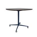 Vaux 42" Squircle Conference Table HPL Top with Square Edge Casters 36"H