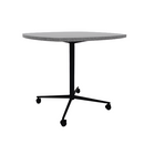 Vaux 42" Squircle Conference Table HPL Top with Square Edge Casters 36"H