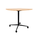 Vaux 42" Squircle Conference Table HPL Top with Square Edge Casters 36"H