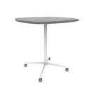 Vaux 42" Squircle Bar Table HPL Top with Square Edge Casters 42"H