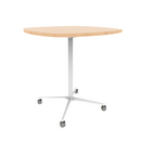 Vaux 42" Squircle Bar Table HPL Top with Square Edge Casters 42"H