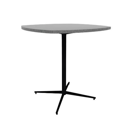 Vaux 42" Squircle Bar Table HPL Top with Square Edge Glides 42"H
