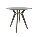 Rang 42" x 42" Squircle Bar Table Solid Wood Legs Steel Apron HPL Top with Knife Edge