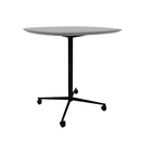 Vaux 42" Squircle Bar Table HPL Top with Knife Edge Casters 42"H