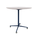 Vaux 42" Squircle Bar Table HPL Top with Knife Edge Casters 42"H