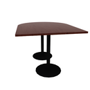 Proof 48" x 60" Horseshoe Pedestal Counter Table with  Round Base Pair HPL Top