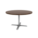 Proof 48" Dia Round Pedestal Cafe Table with Cast Iron Round Base HPL Top
