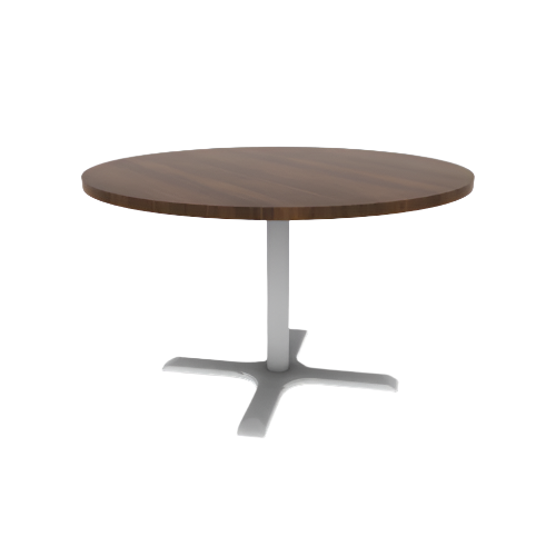 Proof 48" Dia Round Pedestal Cafe Table with Cast Iron Round Base HPL Top