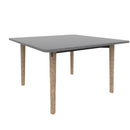 Voodoo 48" Rounded Square Cafe Table HPL Top with Matching 3MM PVC Square Edge
