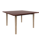 Voodoo 48" Square Cafe Table HPL Top with Matching 3MM PVC Square Edge