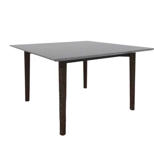 Voodoo 48" Square Cafe Table HPL Top with Matching 3MM PVC Knife Edge