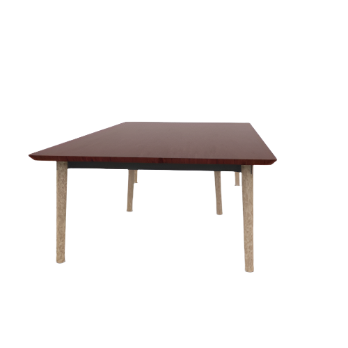 Voodoo 60" x 108" Ping Pong Rectangle Rounded Corners Table HPL Top with Matching 3MM PVC Knife Edge