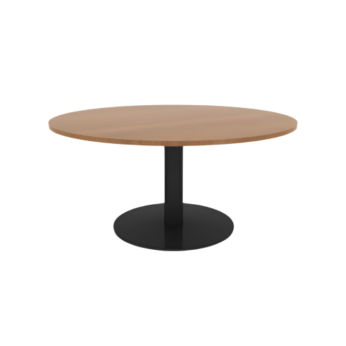 Proof 60" Dia Round Pedestal Cafe Table with Round Steel Base HPL Top