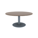 Proof 60" Dia Round Pedestal Cafe Table with Round Steel Base HPL Top