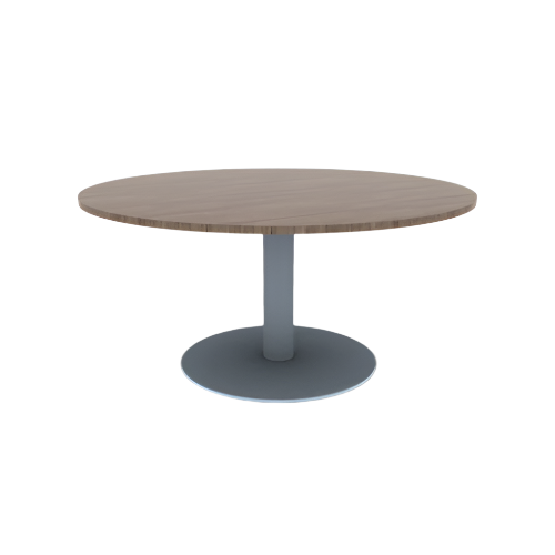 Proof 60" Dia Round Pedestal Cafe Table with Round Steel Base HPL Top