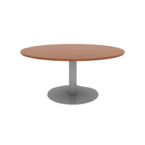 Proof 60" Dia Round Pedestal Cafe Table with Round Steel Base HPL Top