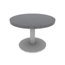 Proof Cast Iron Round Pedestal Table with Round Base HPL Top