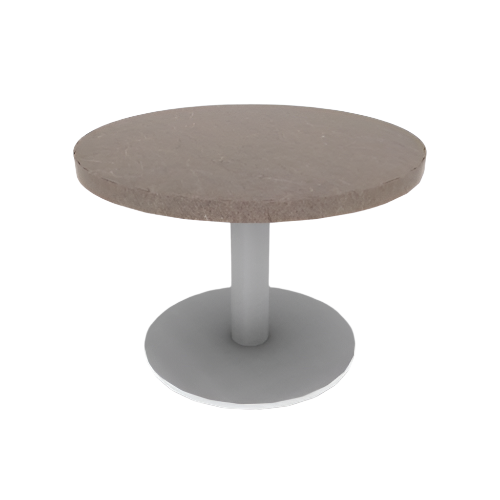 Proof Round Pedestal Table with Round Steel Base HPL Top