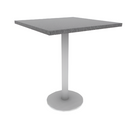 Proof 30" Square Pedestal Counter Table with Round Base HPL Top