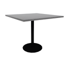 Proof 42" Square Pedestal Cafe Table with Round Base HPL Top