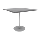 Proof 42" Square Pedestal Cafe Table with Round Base HPL Top