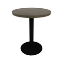 Proof 24" Dia Round Pedestal Cafe Table with Round Base Solid Wood Top