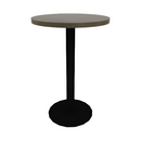 Proof 24" Round Pedestal Counter Table with Cast Iron Round Base Solid Wood Top