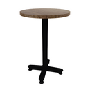 Proof 24" Round Pedestal Counter Table with Arched Base Solid Wood Top
