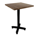 Proof 24" Square Pedestal Counter Table with Arched Base Solid Wood Top