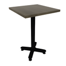 Proof 24" Square Pedestal Counter Table with Arched Base Solid Wood Top
