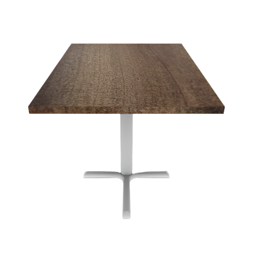 Proof 30" x 42" Rectangle Pedestal Cafe Table with X-Style Base Solid Wood Top