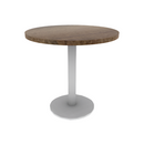 Proof 30" Dia Round Pedestal Cafe Table with Round Base Solid Wood Top
